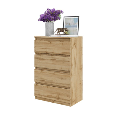 GABRIEL - Kommode / Sideboard mit 4 Schubladen - Wotan Eiche