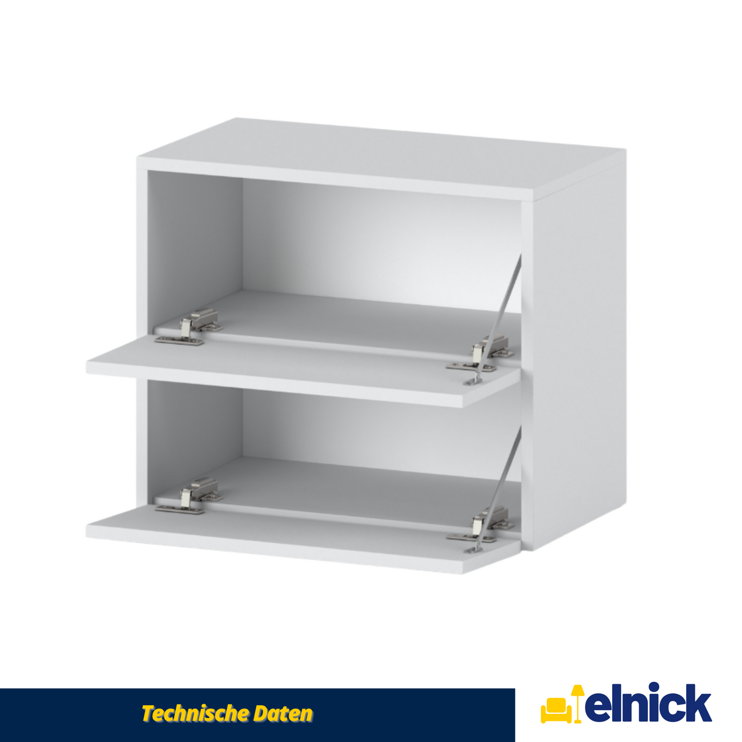 JACK - Schuhschrank - 2-stufig Schuhkipper - Weiß Matt
