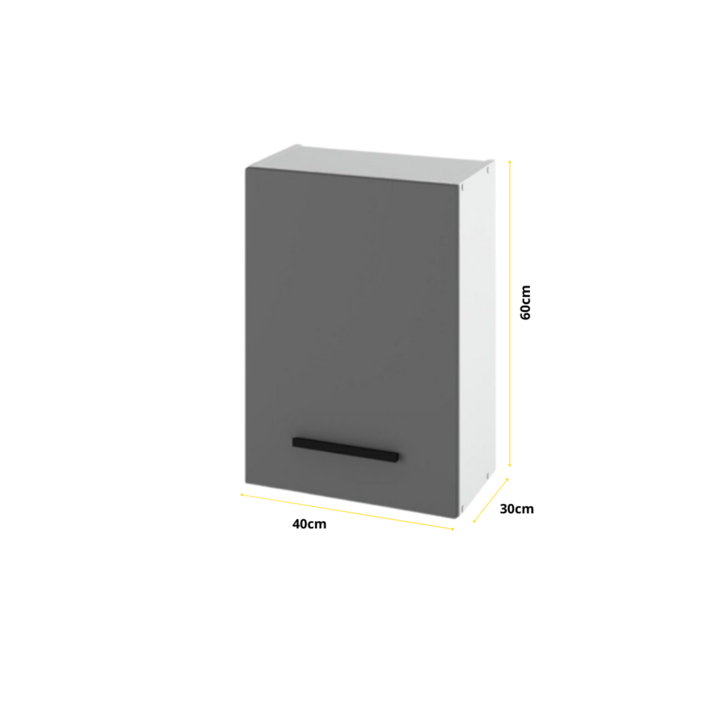 RENO - Küchenblock - Weiß Matt mit Arbeitsplatte - 8 Schränke - 260 cm