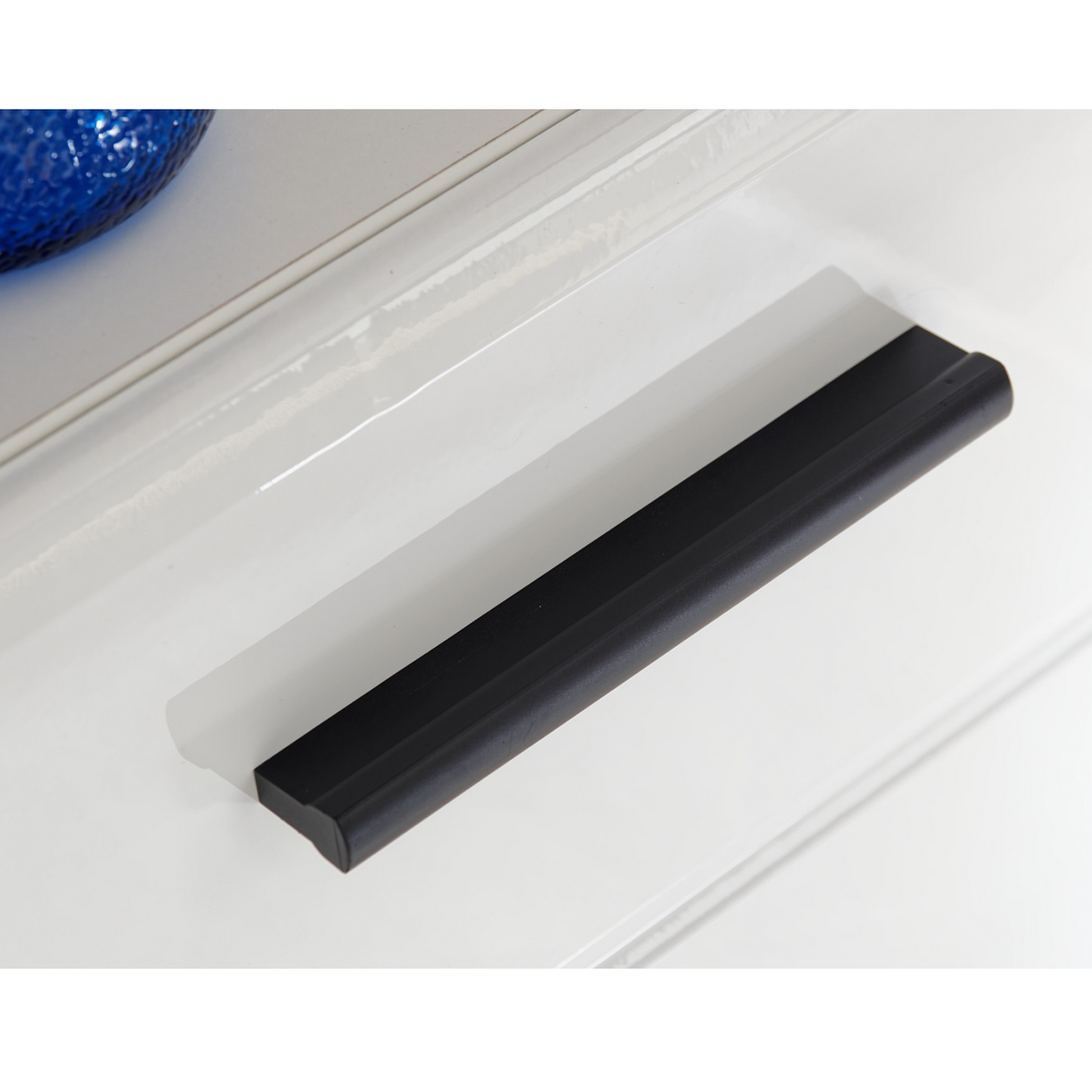 Wohnwand LAUREN - Wohnzimmer-Möbel-Set - Weiß Matt / Weiß Gloss