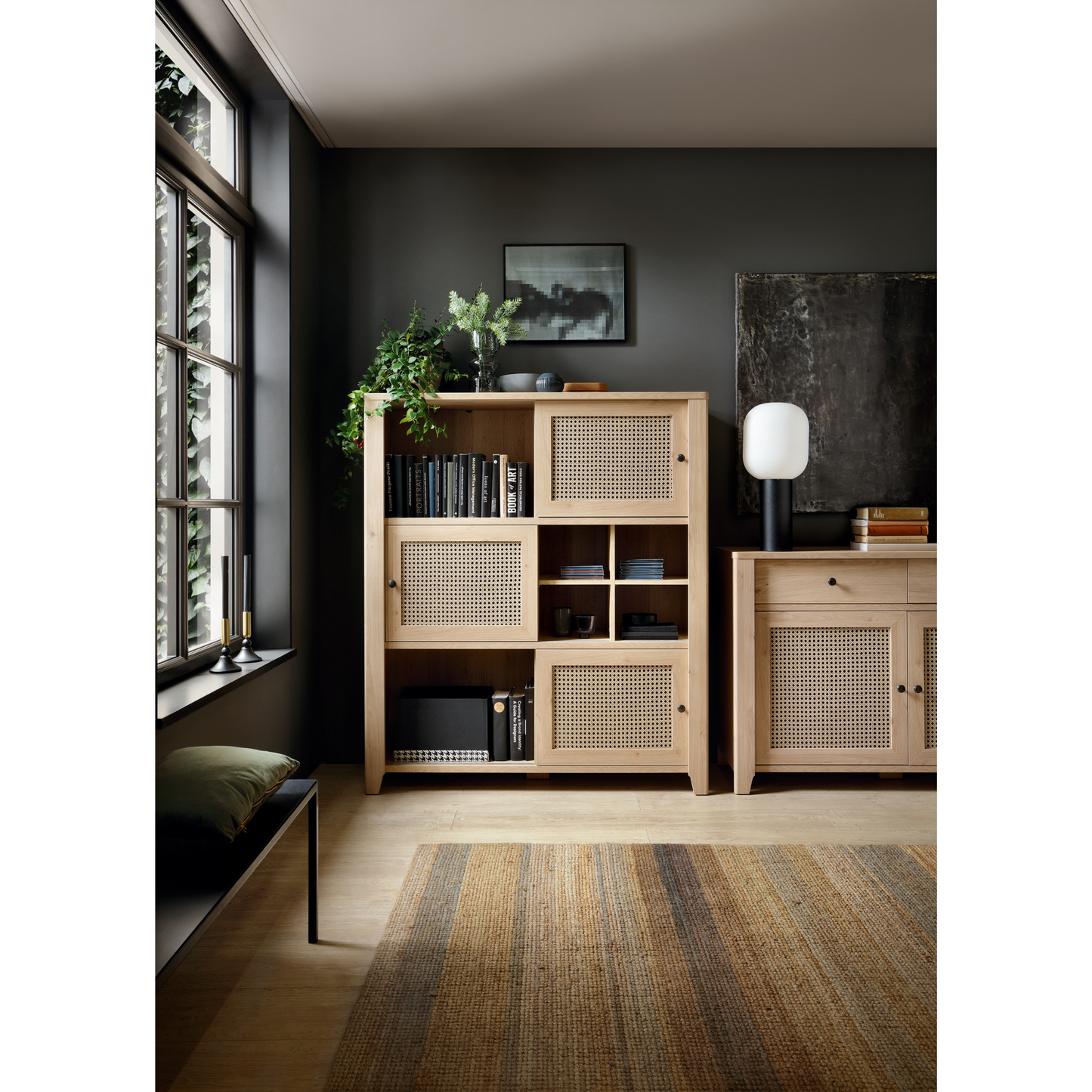 PARILLA - Wohnzimmermöbel-Set - Jackson Hickory / Amadeus