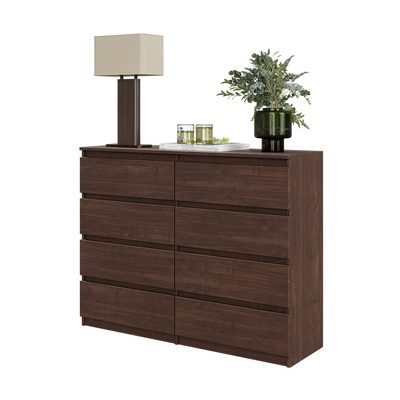 GABRIEL - Kommode / Sideboard mit 8 Schubladen - Wenge