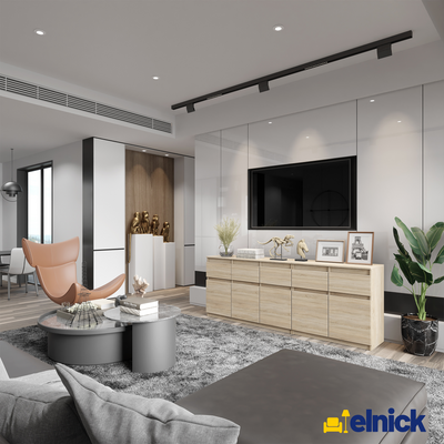 NOAH - Kommode / Sideboard mit 5 Schubladen und 5 Türen - Sonoma Eiche