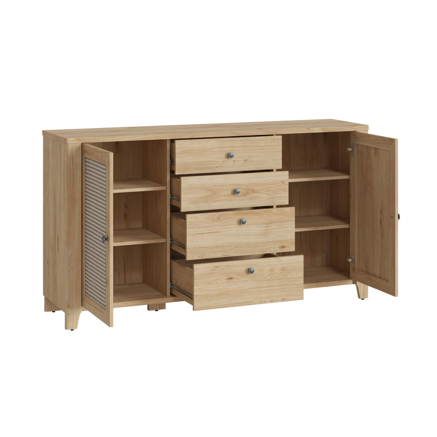 PARILLA - Wohnzimmermöbel-Set - Jackson Hickory / Amadeus