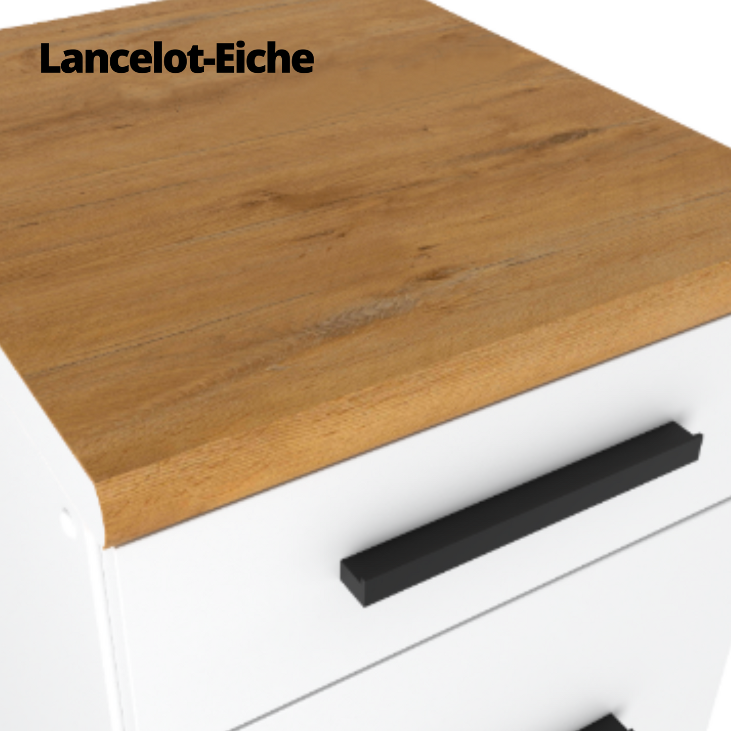 RENO - Küchenblock - Weiß Matt mit Arbeitsplatte - 8 Schränke - 260 cm