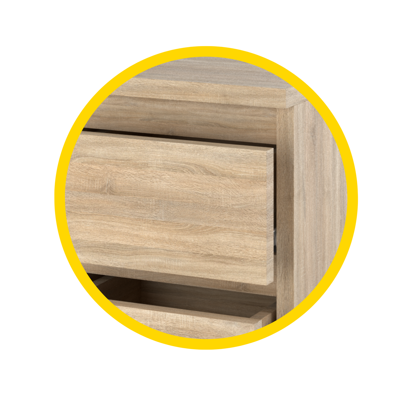 GABRIEL - Kommode / Sideboard mit 8 Schubladen - Sonoma Eiche