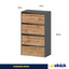 JACK - Schuhschrank - 4-stufig Schuhkipper - Anthrazit Grau / Wotan Eiche