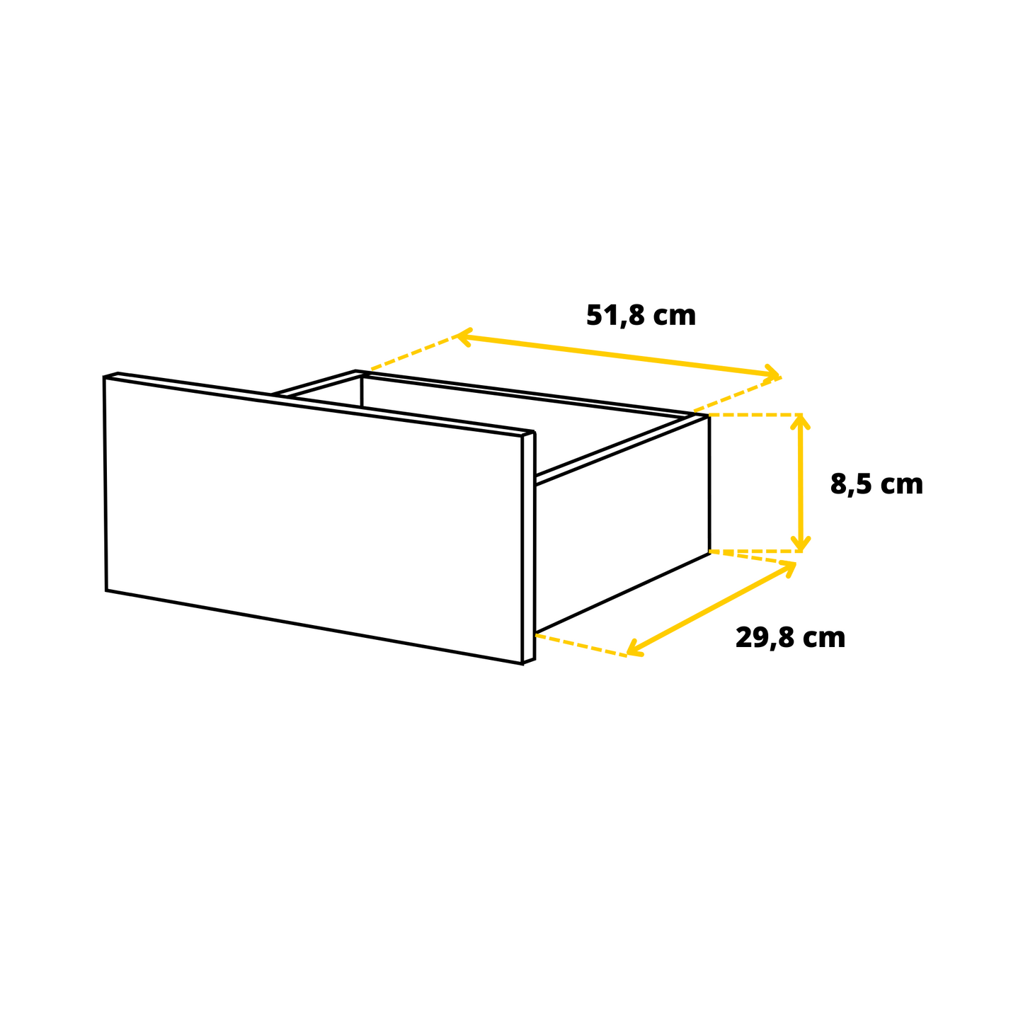 GABRIEL - Kommode / Sideboard mit 12 Schubladen (8+4) - Weiß Matt / Schwarz Gloss