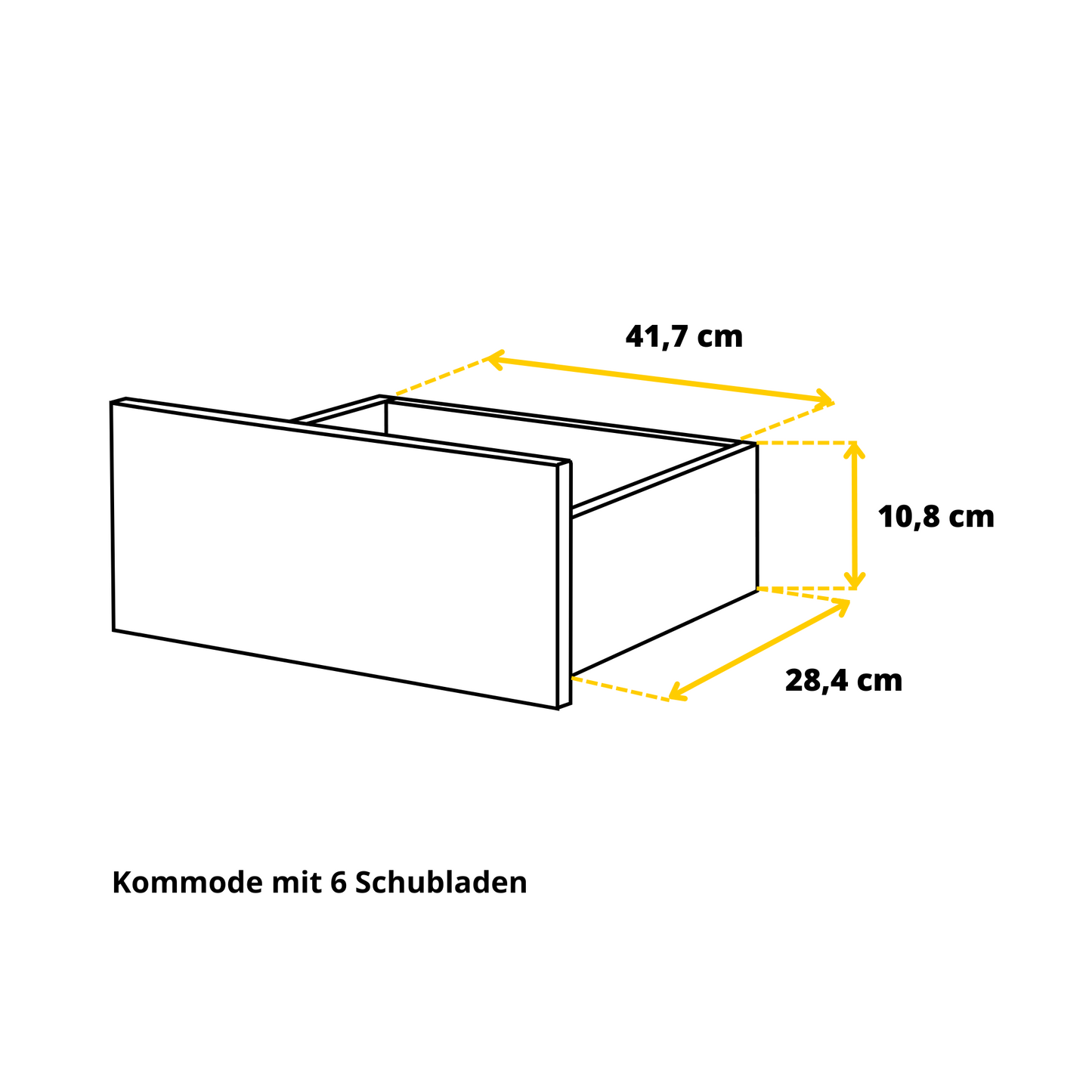 GABRIEL - Kommode / Sideboard mit 10 Schubladen (6+4) - Anthrazit Grau