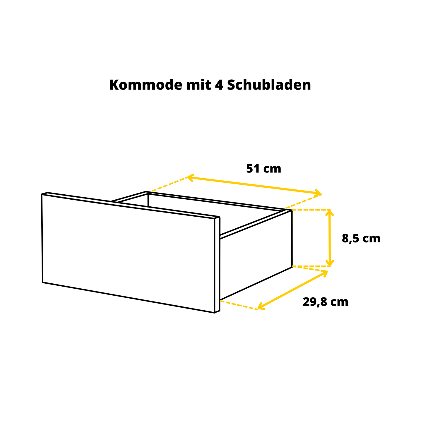 GABRIEL - Kommode / Sideboard mit 14 Schubladen (4+6+4) - Wenge