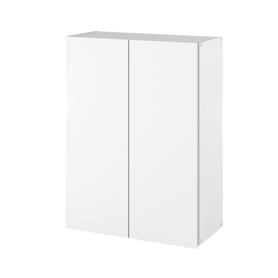 EMILY Badezimmerschrank mit Türen und Einlegeböden - Weiß Matt